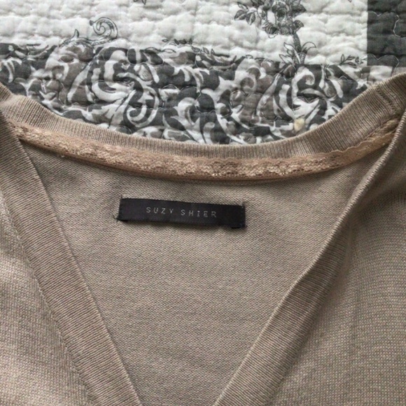 Beige cardigan sweater, size small - Picture 2 of 3
